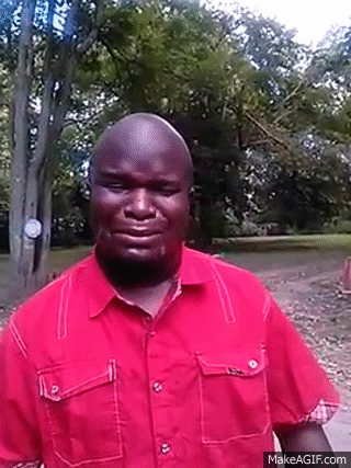 Man in red shirt throwing a tantrum gif