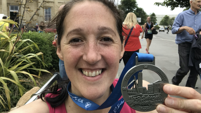 Swansea Half Marathon Race Review - me and my medal