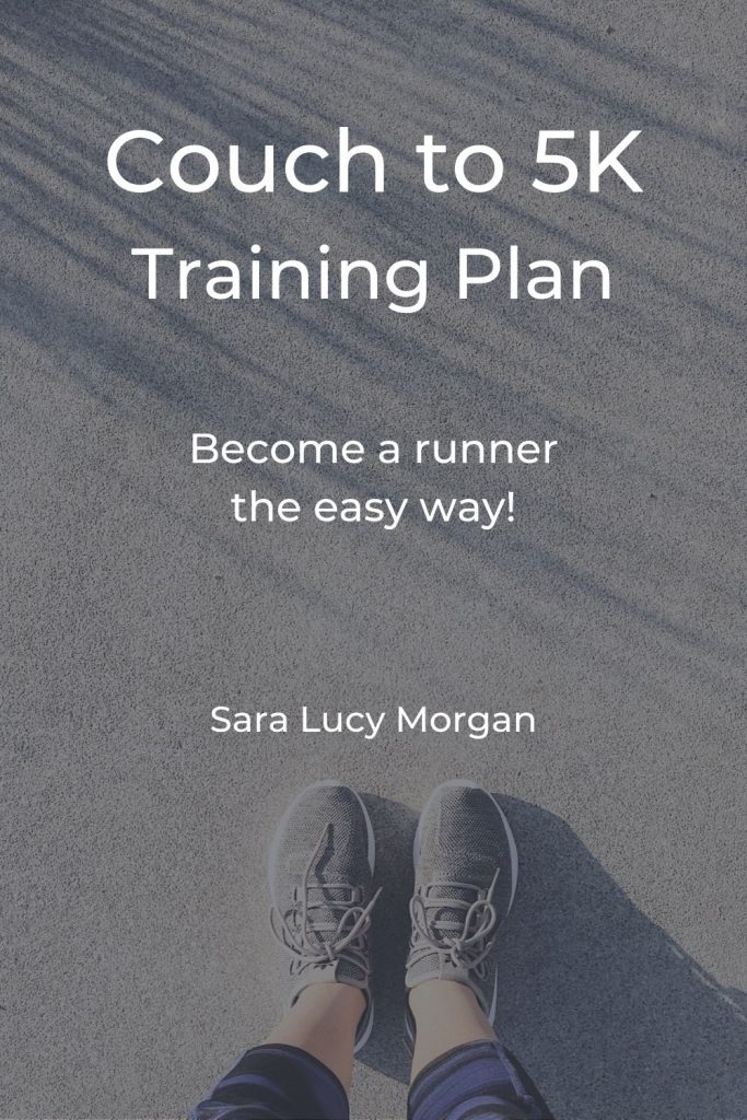 Couch to 5K training plan - photo of woman's calves and feet with trainers on standing on the pavement