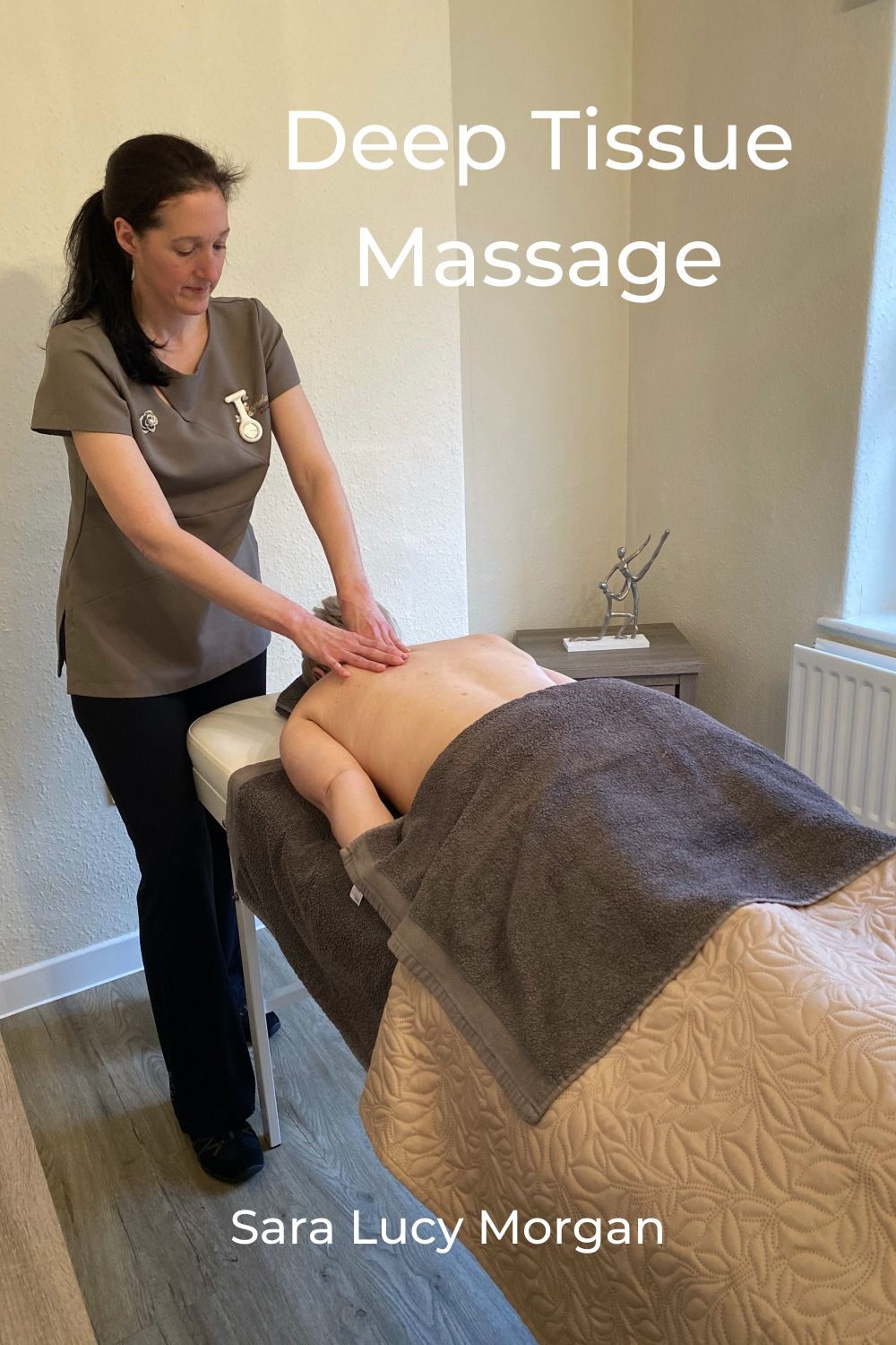 Sara with deep tissue massage client