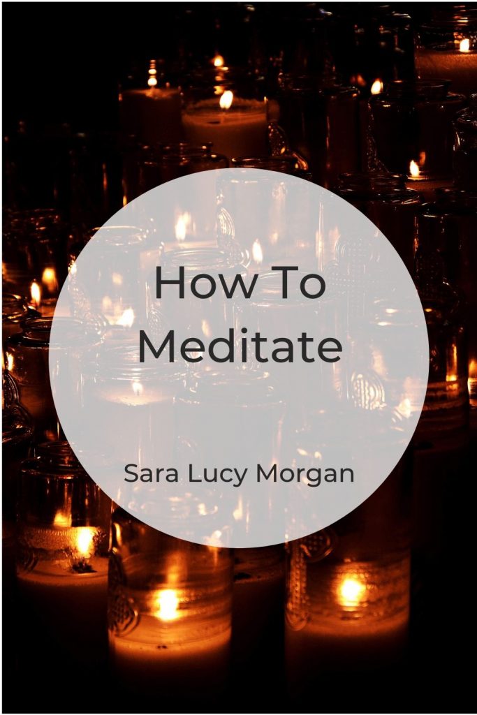 How to meditate - picture of lit candles