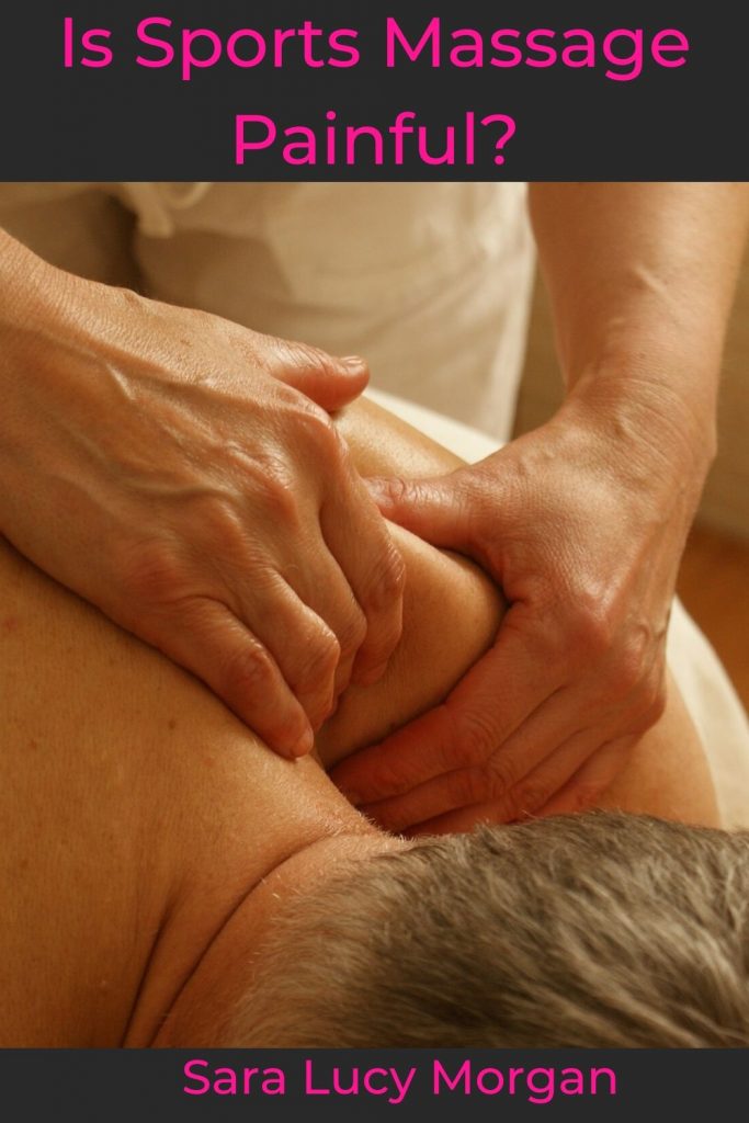 Is sports massage painful - practitioner kneading client's shoulder