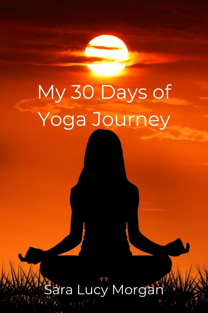 30 Days of Yoga - silhouette of woman meditating